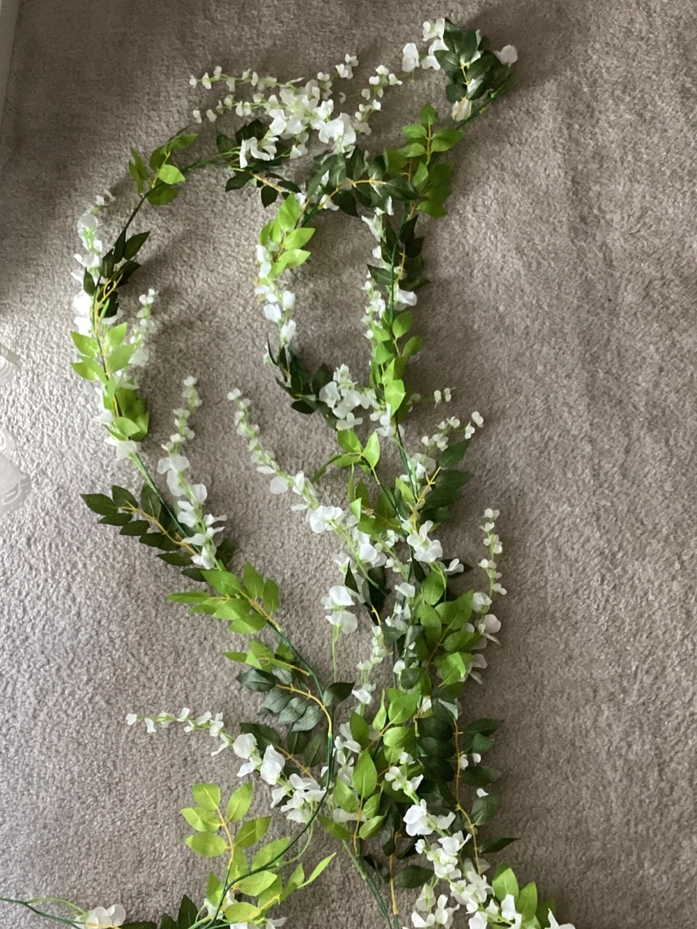 Faux Weeping Willow Garland - 3 included